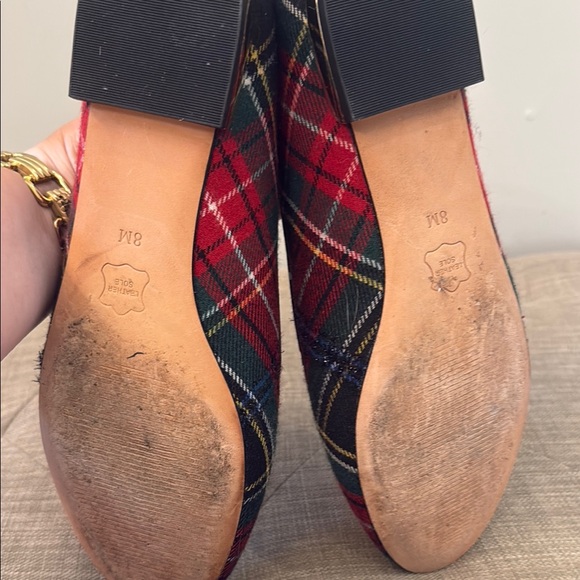 Talbots Red and Green Tartan Flats - Picture 3 of 4